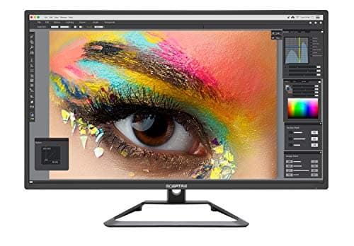 Sceptre IPS 27" 4K UHD LED Monitor DIsplayPort HDMI DVI Build-in Speakers, Frameless Machine Black 2025 (U279W-4000R series)