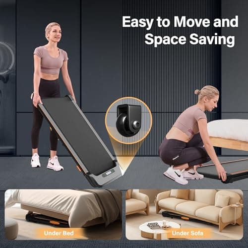 Walking Pad with Incline, Under Desk Portable Foldable Treadmill for Home Office, Walking Pad 4 in 1 for Walking Running, 2.5HP Compact Small Treadmill with Remote Control 7