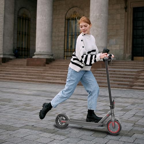 Electric Scooter Adults, Powerful 350W E-Scooter, Max 19 Mph & 15-19 Miles Range Scooters, Folding Scooters with 8.5" Solid Tires, Commuting Scooter Kick Scooter with APP Control (Seats Optional) 6