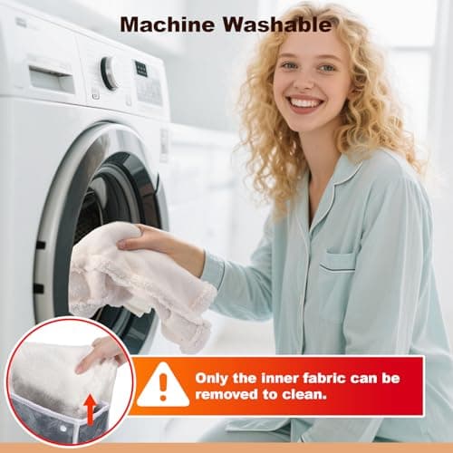 Electric Foot Warmer, Rapid Heating Pad for Feet, 6-Level Heating Feet Warmers Washable, Heated Slippers Christmas Gift for Women Men 6