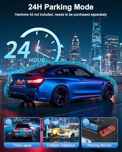 feifeaouy 3 Channel 4K Dash Cam Front and Rear and Inside – WiFi 3.2” IPS Dash Camera with Night Vision, Loop Recording, G-Sensor, Parking Mode, Cabin IR, and Free 64GB Card 6