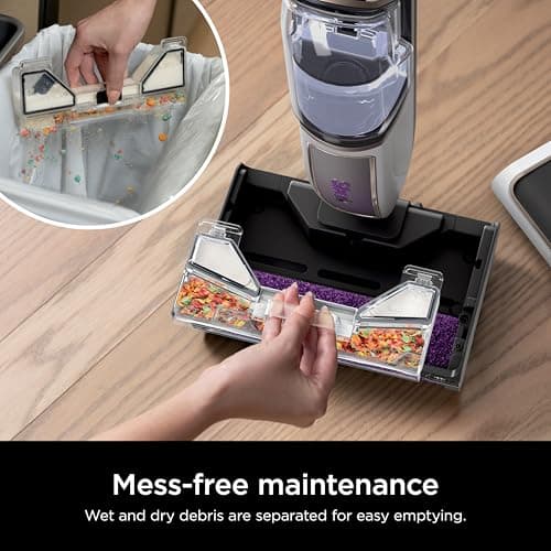 Shark Steam Pickup 3-in-1 Steam Mop Picks Up Debris, Deep Scrubs, & Steam Sanitizes - All At Once, Lightweight Steam Cleaner for Home, Steam Cleaner for Hardwood, Tile & Laminate, White, SD205CCO (Renewed) 7