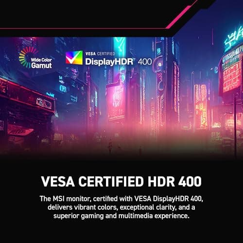 msi MPG 275CQRXF 27-inch 2560 x 1440 (QHD) Computer Monitor, 240Hz, Adaptive-Sync, HDR Ready, HDMI, VGA Port, Display Port,VESA Mountable, Tilt, Speaker, 0.5ms, Black 6