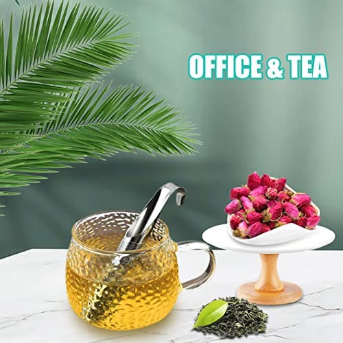 3 Pcs Tea Infuser and 1 Brush, tea diffusers for loose teaTea Infuser for Loose Tea Leaf, Coffee, Spices, Seasonings,Tea Infusers Pen with Hook 7