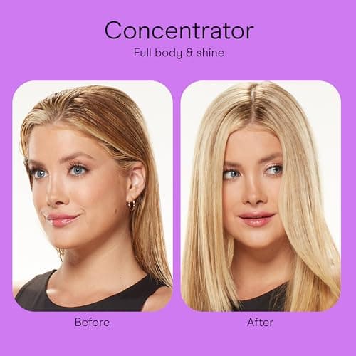 Conair Worldwide Folding Handle Hair Dryer with Concentrator & Diffuser, 1875W Travel Blow Dryer with Smart Voltage Technology, Ionic Conditioning Fights Frizz, 3 Heat & 2 Speed Settings, Purple 9