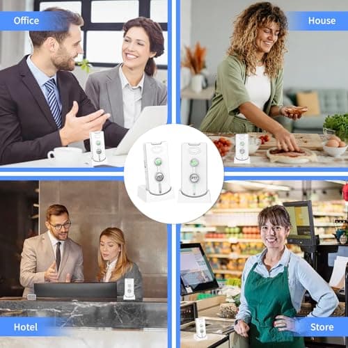 2 Way Intercom for Home,Wireless Intercom System Portable,Long Range,Push to Talk,3 Volume Control,Dual Channels,Intercoms for Home Office 8