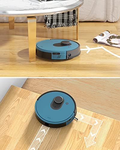 OKP Robot Vacuum, WiFi/App/Alexa, Robotic Vacuum Cleaner with Schedule, LIDAR Navigation, Smart Anti Collision and Anti-Fall, Self-Charging, Smart Mapping, Ideal for Hard Floor, Pet Hair, Carpet 5