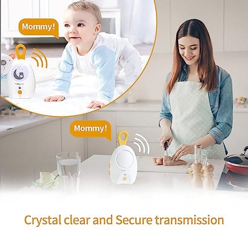 Audio Baby Monitor TimeFlys Paladin Upgrade Version, Portable, Rechargeable, Extra Long Range up to 2000 ft, Night Light, Crystal Sound, Camping 5