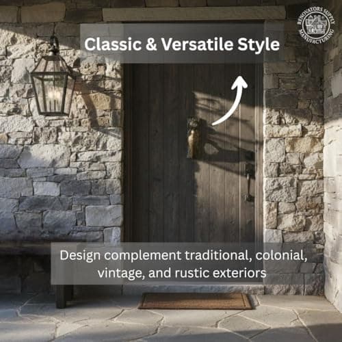 Renovators Supply Manufacturingᵀᴹ Heavy Woodpecker Door Knocker – Solid Brass Construction, Antique Brass Finish, 6.5 Inch Long with Mounting Hardware 9