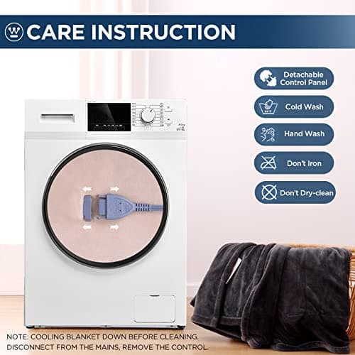 Westinghouse Electric Blanket Queen Size, Super Cozy Soft Flannel 84"" x 90"" Heated Blanket with 10 Fast Heating Levels & 1-12 Auto-Off, Machine Washable, ETL&FCC Certification, Beige 6