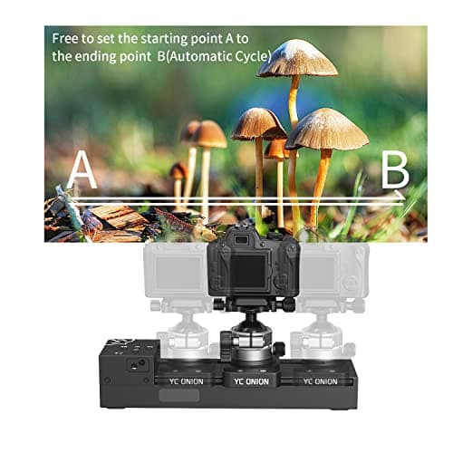 Motorized Camera Slider 10.5 "/26.8cm with Shutter Release Support time-Lapse Shooting and Video Shooting Manual Button use/Compatible Electro-Dynamic Apparatus for The Remote Control of Signals 5