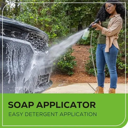 Greenworks Compact Electric Pressure Washer, 1.2 GPM (CSA Certified, Lightweight, 20 FT Tangle-Free Hose, 35 FT Power Cord) Great For Cars, Fences, Patios, Driveways, Decks and Patios 8