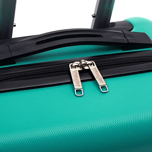 Wrangler 22" Hardside Spinner Carry-On Luggage, Teal 6