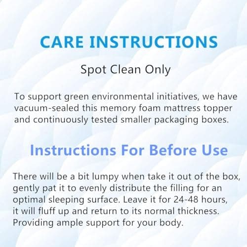 TESIONE 3 Inch Memory Foam Mattress Topper Queen Size, Pillow Top with Soft Fluffy Shredded Memory Foam Filling Mattress Pad, Non-Slip Design, 4 Elastic Straps 5