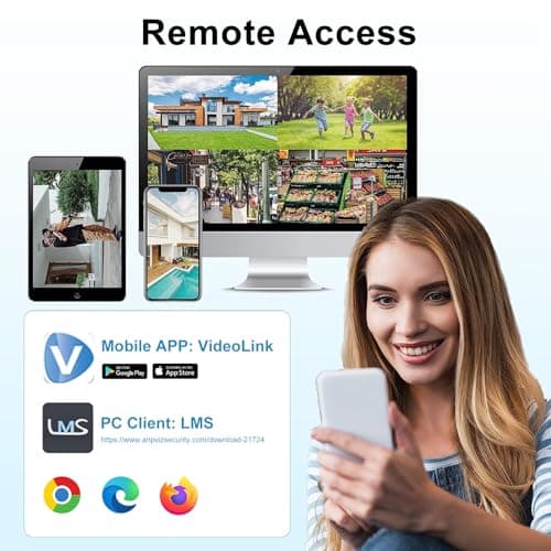 Anpviz 4MP PoE IP Camera, Turret Security IP Camera Outdoor Indoor Wired, AI Human Motion Detection, 100FT Smart Dual Light Color Night Vision, Built-in Mic, 2.8mm Lens, NDAA Compliant (U Series) 5