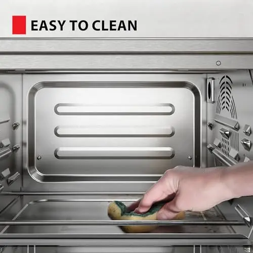 TOSHIBA ChefFry Air Fryer Toaster Oven Combo, 26.4 QT Large Capacity, 12-in-1 Countertop Toaster Oven, Stainless Steel 7