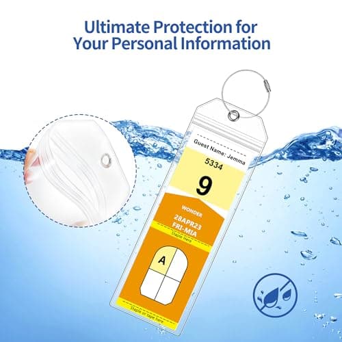 8 Pack Luggage Tags Travel Essentials & Cruise Essentials for NCL, Princess, Carnival, Royal Caribbean & Celebrity Cruise Ships by SEAVILIA 5