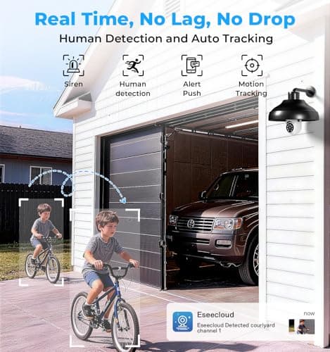 Light Bulb Security Camera 2 Packs, 5G&2.4GHz 2K Security Cameras Wireless Outdoor 360° PTZ Cameras for Home Security with Color Night Vision, 2 Way Talk, AI Human Detection, Screw in Light Socket 5