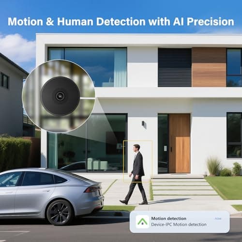 Lizhonto 4MP 2.5K Window Camera, 2.4GHz WiFi Indoor Camera for Home Security with Color Night Vision, Person & Motion Detection, 24/7 Recording, SD Card/Cloud Storage, Easy to Install 7