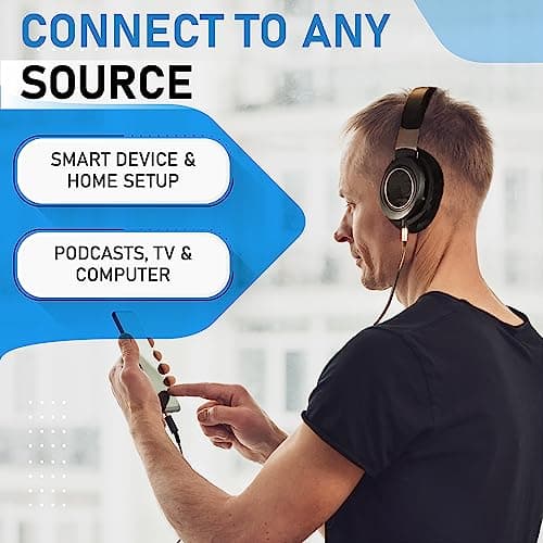 Philips Open Back Wired Headphones - Cushioned Over Ear Headphones with Adjustable Headband for Ultimate Comfort and Superior Sound Quality, Plugs into TV, Stereo or PC, Ideal for Podcasts or Music 7