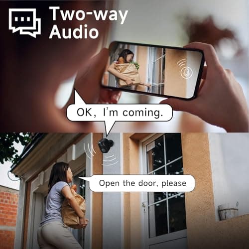 RICHCHO Security Camera Wireless Outdoor for Home Security -5MP Solar Camera with Color Night Vision, PIR Human Detection, 2-Way Audio, Siren Alarm,Waterproof, Cloud/SD Card Storage, Works w/Alexa 6