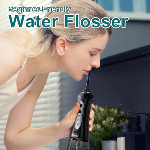 Cordless Water Flosser for Teeth & Gums – Nicefeel 300ml Portable Oral Irrigator, 3 Modes, Fast Charge, IPX7 Waterproof – Home & Travel Dental Care, Tonsil Stones Cleaner 6