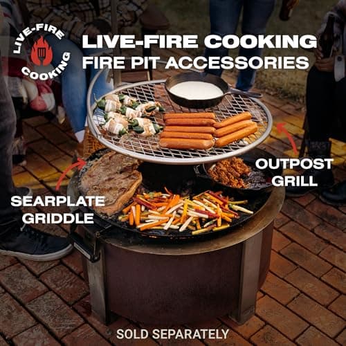 Breeo Smokeless Fire Pit (X Series 24, Corten Steel) | 27.5 inch Smokeless Firepit for Outside | 62 Pounds | Ideal for Families Compatible with Wide Range of Breeo Accessories 5