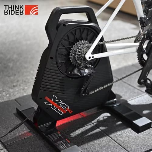 ThinkRider X2Max Smart Bike Trainer Cycle Trainer Bicycle Trainer, Quiet Portable Design for Indoor Driving, Simulates 18% Slope, ANT + & BLE 8