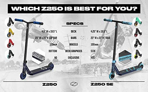 Fuzion Z250 SE Pro Scooters - Trick Scooter - Intermediate and Beginner Stunt Scooters for Kids 8 Years and Up, Teens and Adults – Durable Freestyle Kick Scooter for Boys and Girls 6
