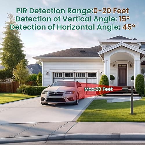 BITIWEND Driveway Alarm Wireless Outside System with 600FT Range & 58 Melodies - Weatherproof Motion Sensor Alarm Outdoor Protect Property Office Home Security (1 Receiver & 2 Motion Detectors) 5