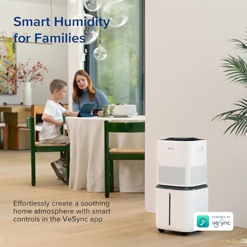 LEVOIT Superior 6000S Smart Evaporative Humidifiers for Home Whole House up to 3000ft², 6 Gal, Last 72-Hour, Premium Filter, Dry Mode, Wheels & Water Fill Hose & Foldable Storage - Quiet Sleep Mode 6
