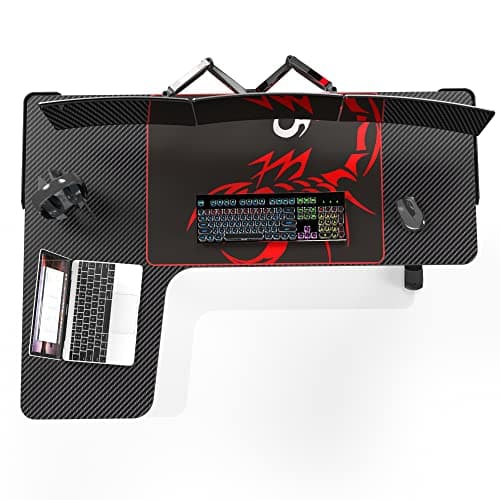 EUREKA ERGONOMIC L Shaped Gaming Desk, 60 Inch L60 Home Office Corner PC Computer Gamer Table Large Writing Workstation Gifts w Mouse Pad Cable Management, Space Saving, Easy to Assemble, Left, Black 7