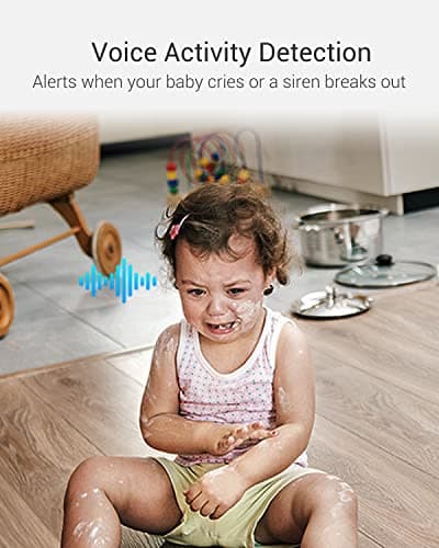 EZVIZ 4MP Indoor Camera, Pan/Tilt Baby Pet Monitor with AI Human and Pet Detection, Voice Activity Detection, Waving-Hand Recognition, Starlight Lens Color Vision, 2.4/5 GHz Dual-Band Wi-Fi | C6 5