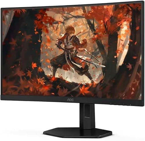 AOC C27G4X 27-Inch Curved Gaming Monitor, FHD 1920x1080, 180Hz, FreeSync, HDR10, VA Panel, 0.5ms Response (Renewed)