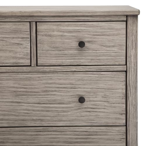 Simmons Kids Monterey 4 Drawer Dresser with Changing Top and Interlocking Drawers, Rustic White 13