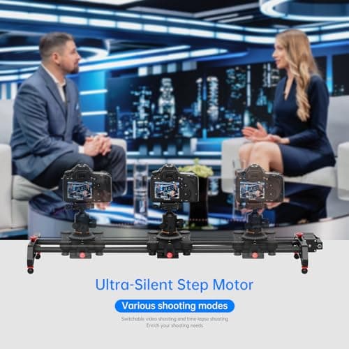 GVM Carbon Fiber Motorized Camera Slider - 31"/80CM with Remote Control, Supports Time-Lapse Photography, Video Mode, Tracking Shooting for Most Cameras 9