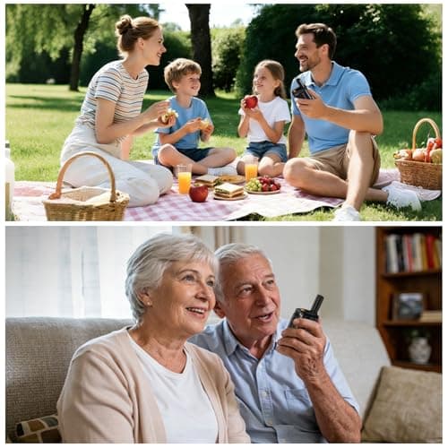 KSUN Wireless Intercom for Home, Two Way Raido 5000FT Rechargeable 3000mAh Battery, Ideal for Elderly Intercoms for Home/Outdoor Family Communication 9