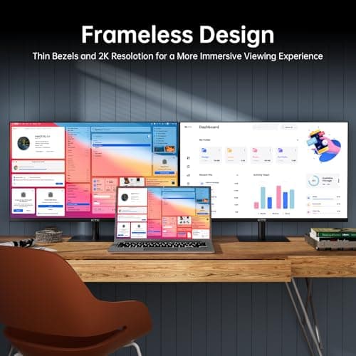 KTC 32 Inch 2K 120Hz Computer Monitor, IPS QHD 2560 x 1440p Monitor with Ultra-Thin Bezels, HDR10, Adaptive Sync, HDMI/Display Ports, Tilt Adjustable, Eyecare, Ideal for Office and Casual Gaming 7