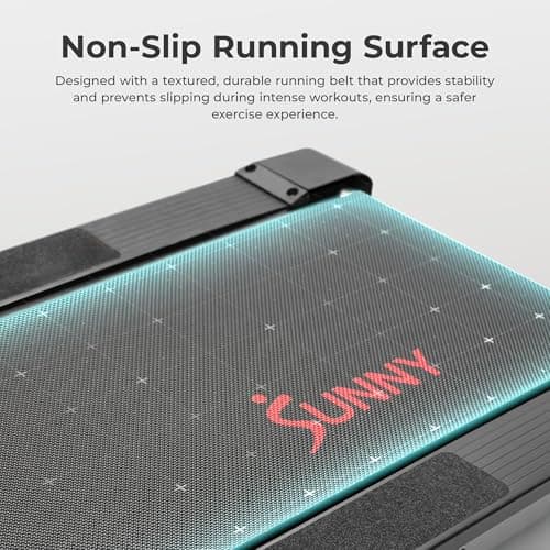 Sunny Health & Fitness Smart Manual Walking Treadmill, 300 LB Weight Capacity, Non-Electric, Fixed Incline, Compact & Foldable, Digital Monitor, Bluetooth Connection with SunnyFit App - SF-T1407SMART 4