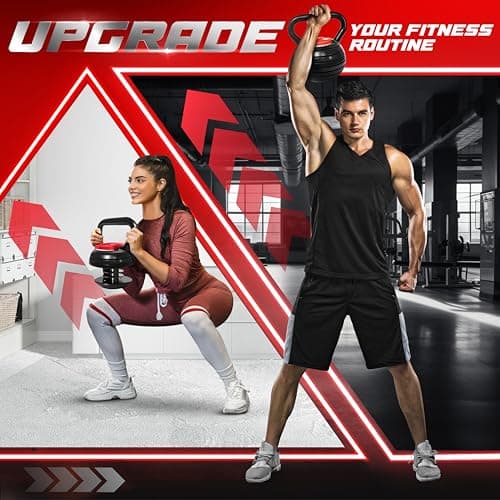 Yes4All Adjustable Kettlebell, Kettle Grip, Kettlebell Handle, Convert to Kettlebells Weight Set 7
