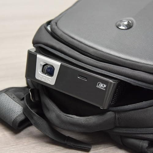 [4 Hour Battery] Worlds Brightest Battery Pico Projector, AAXA P6X USBC Video WiFi/BT Wireless Mirroring Portable Mini Compact DLP 1080p Support 30000 Hours LED HDMI/USBC/USB/microSD 5