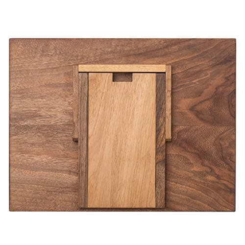 TILISMA Wooden Cook Book Stand – Handmade Walnut Book Holder for Reading Hands Free – Cookbook Stand for Kitchen Counter – Recipe Holder – Reading Accessories for Kitchen – Cookbook in Ipad and Tablet 8