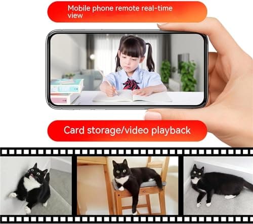 Safety Camera 2K Pet Safety Camera Wireless Indoor -2.4/5G Hz WiFi 360 ° Motion Detection Camera, Suitable for Home Safety Outdoor, Full Color Night Vision, Indoor Camera (Electroplated Color) 5