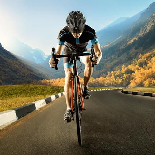 Favoto Bike Helmet - Adult Bicycle Helmet for Men Women Lightweight Cycling Helmets with Led Light Detachable Magnetic Goggles Breathable Road Bike Mountain Ebike Helmets Adjustable Dial Fit Titanium 7