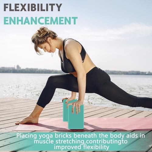 MBHKRRS 9"x6"x3" Yoga Blocks, Soft Non-Slip Surface Premium Foam Blocks, Supportive, Lightweight, Odor Resistant, Yoga Accessories for Pilates Meditation General Fitness Stretching Toning (Fruit Orchid-1 Pack) 5