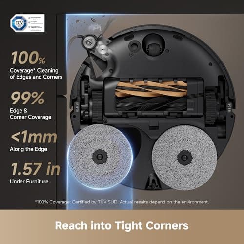 DREAME X50 Ultra Robot Vacuum and Mop with Auto-Empty and Mop Self-Cleaning, 20,000Pa Suction and Roller Brush Cover 7
