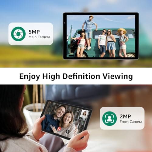 Maxsignage 10.1“ Tablet, 2025 Latest Android 14 with Octa-Core Processor, 8GB&64GB Storage(Expand to 512GB), Dual Camera, G-Sensor, WiFi 6&Bth 5, 5000mAh Battery 4