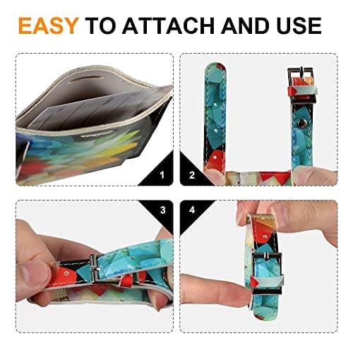 4 Pack Luggage Tag for Suitcases TSA Approved, Leather Suitcase Tags Identifiers, Cute Bag Name Travel Tags ID Labels for Women Men Cruise Airport Luggage Travel Essentials by Sodsay 7