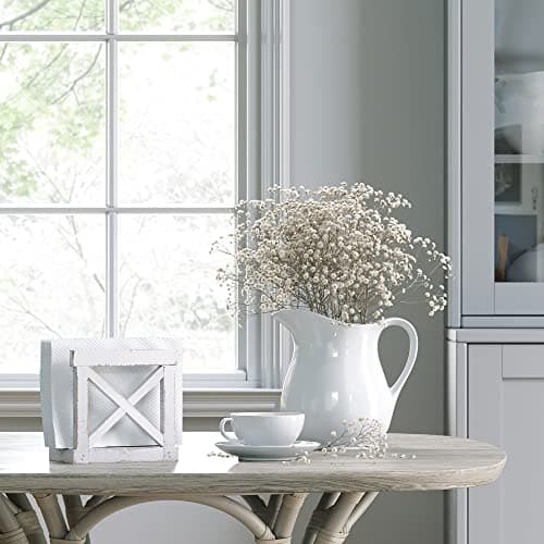 Barnyard Designs Farmhouse Napkin Holder for Table - Vintage Rustic Distressed Wooden Napkin Holder Dispenser for Kitchen, 5.5" x 5.5" (White) 3