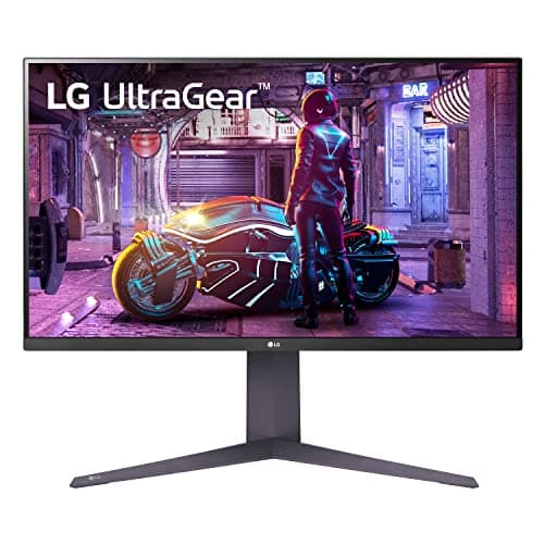 LG 32GQ750-B 32-inch Ultragear 4K UHD (3840 x 2160) Gaming Monitor, 144Hz, 1ms, AMD FreeSync Premium, HDR10, Reader Mode, Built-in Speaker, HDMI, DisplayPort, Tilt/Height/Pivot Stand, Black